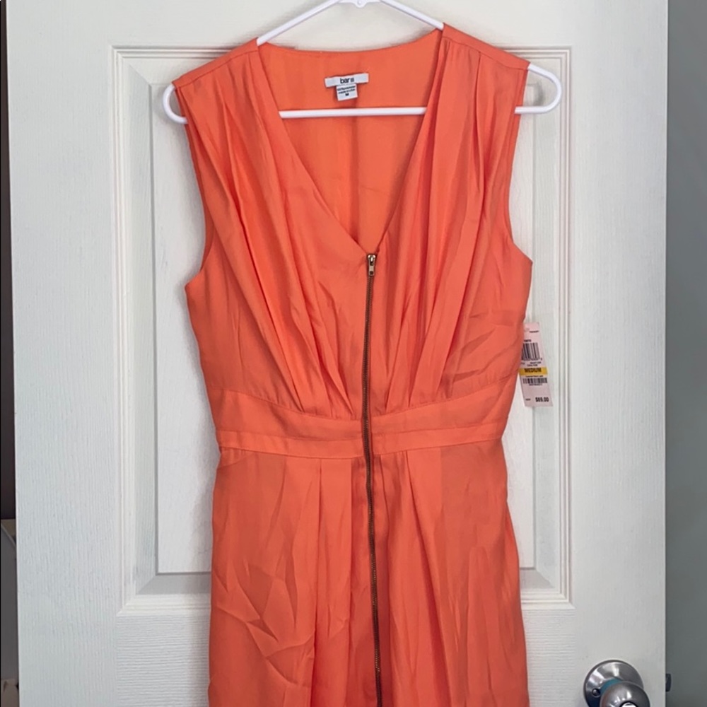 Bar III zip front dress